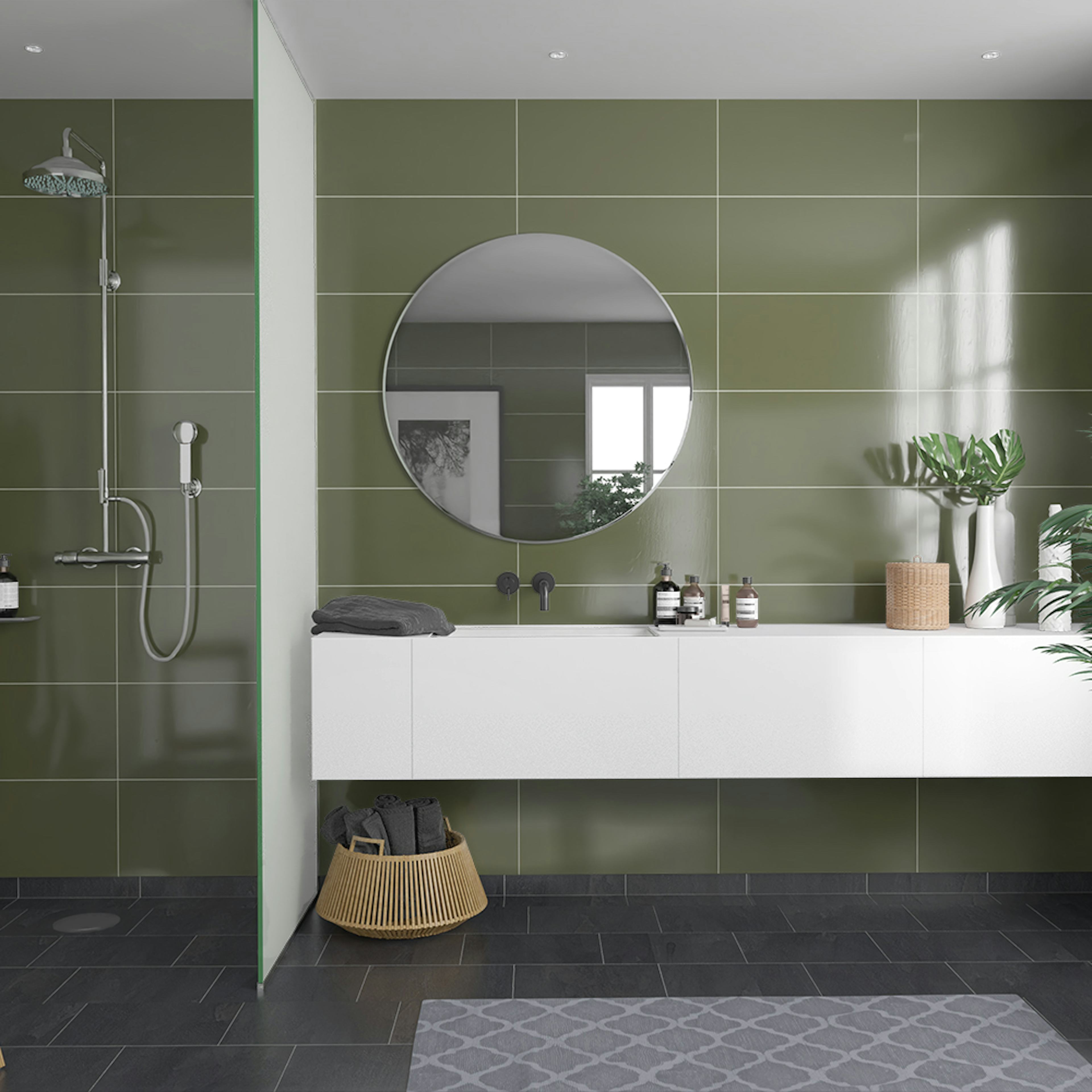 Våtrumsskiva Fibo Camo Green 5207-M6030 HG