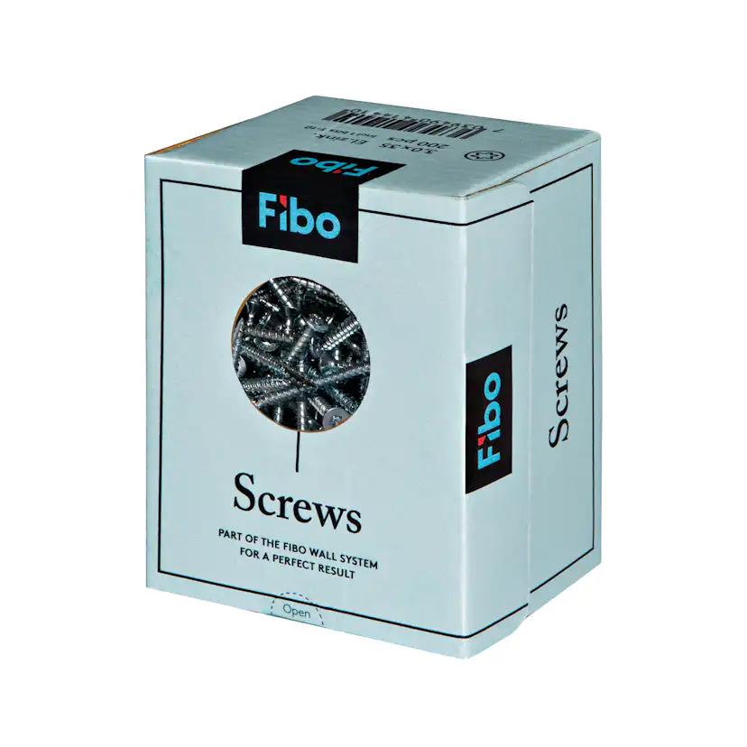 Monteringsskruvar Fibo för Plåtregel 200st/frp