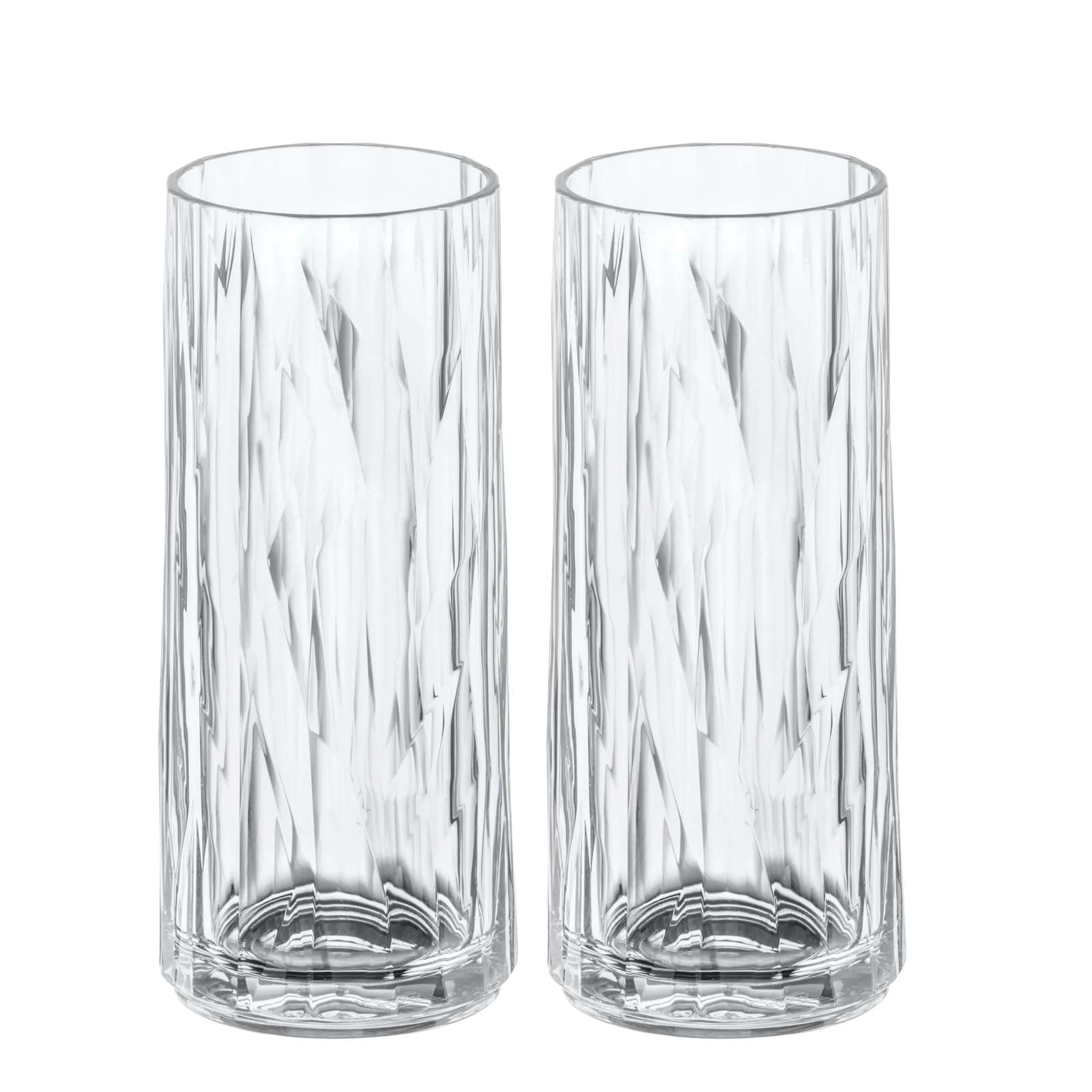 Longdrinkglas Koziol Club No. 3 250 ml Crystal Clear 2-pack