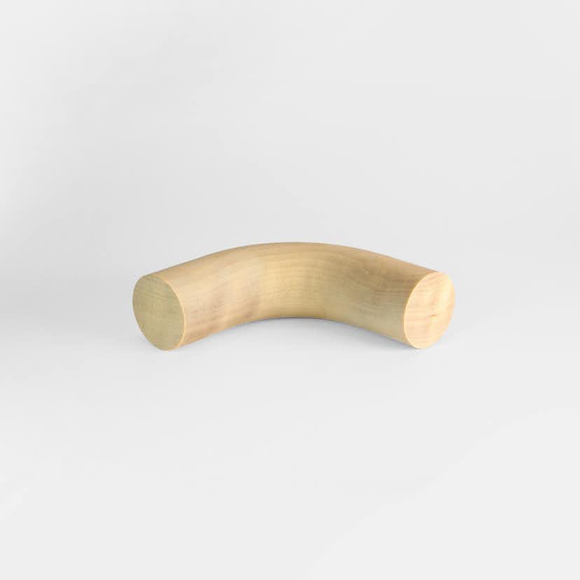 Hörnböj Herrljunga Ledstångsfabrik Obehandlad Björk