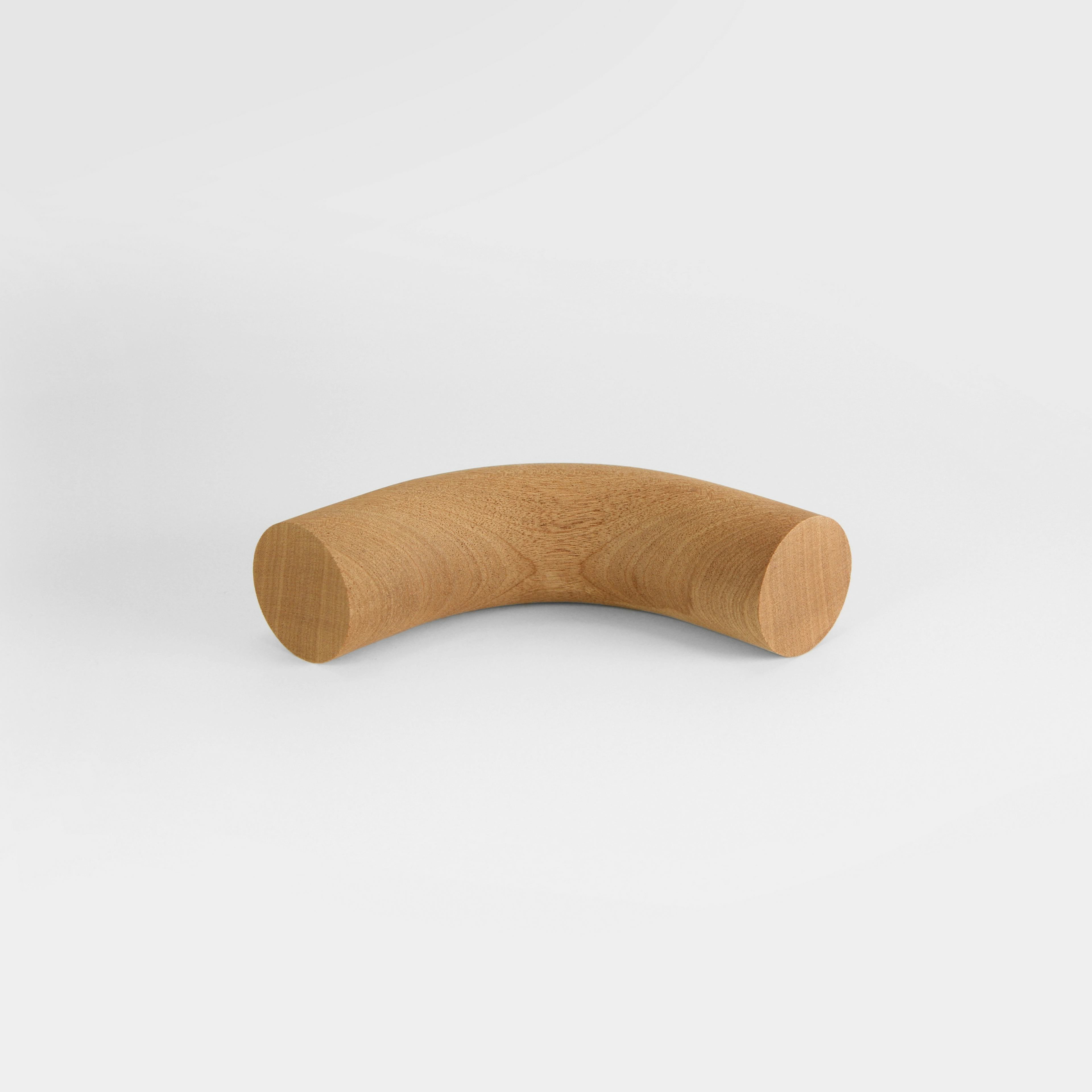 Hörnböj Herrljunga Ledstångsfabrik Obehandlad Mahogny