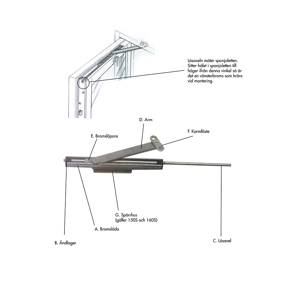 Fix Leif Arvidsson Fönsterbroms/dörrbroms 150/3