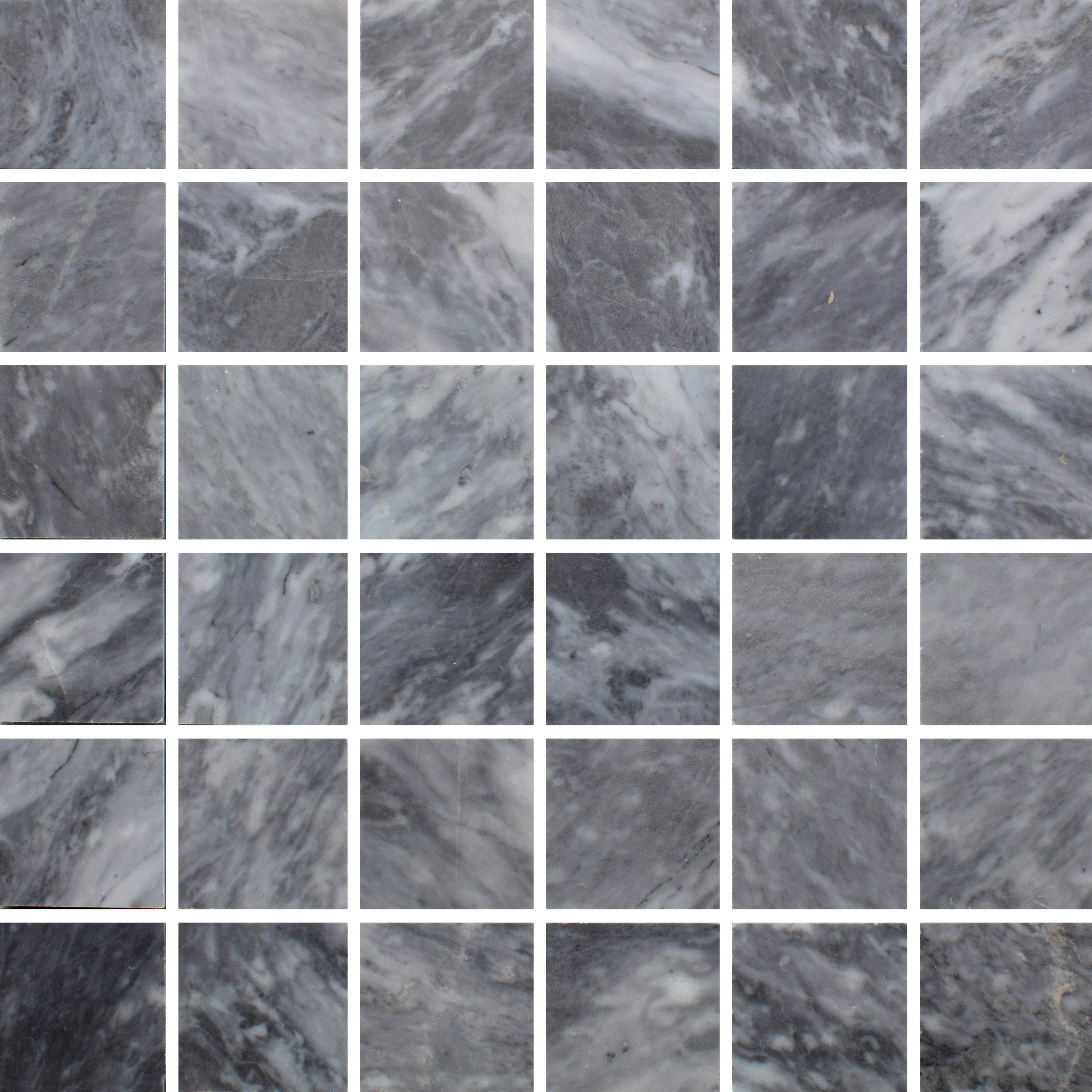 Marmor Arredo Bardiglio Nuvolato Grå Honed 5x5 cm