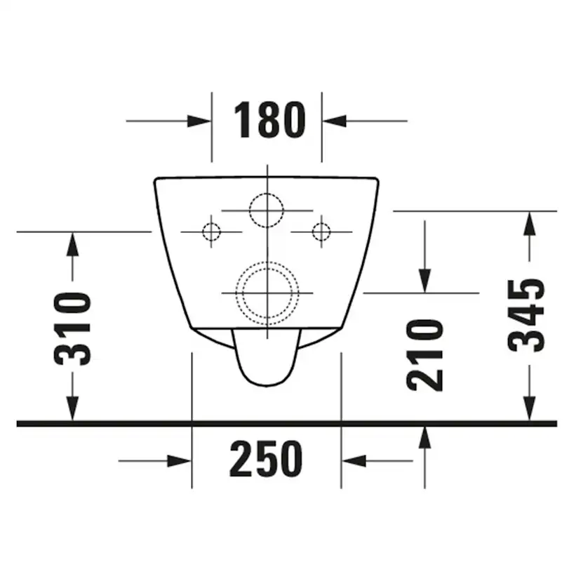 Vägghängd Toalettstol Duravit No.1 Rimless