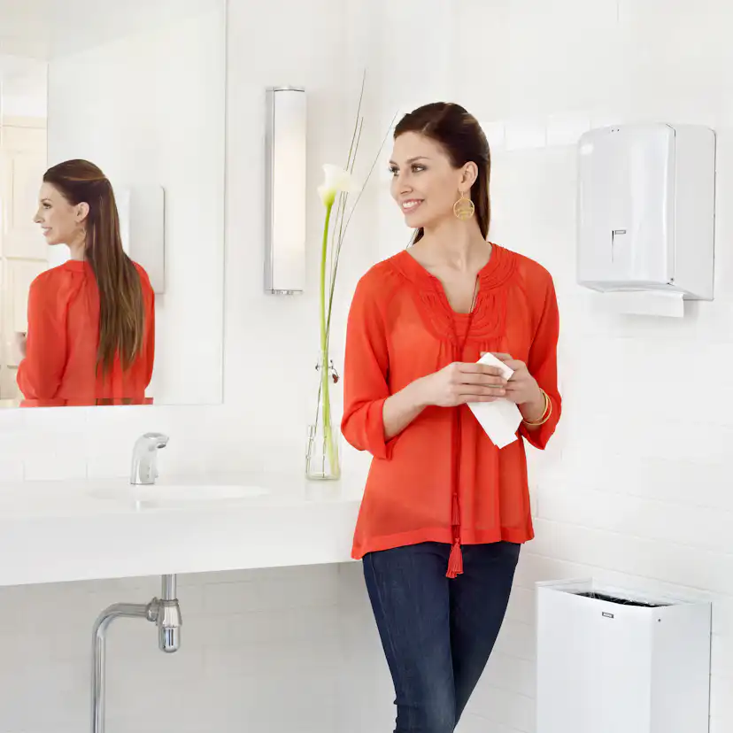 Papperskorg Katrin 25 L Vit Metall