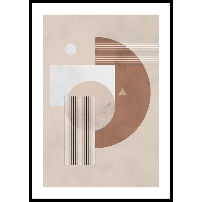Poster Gallerix Geometric Shapes No1