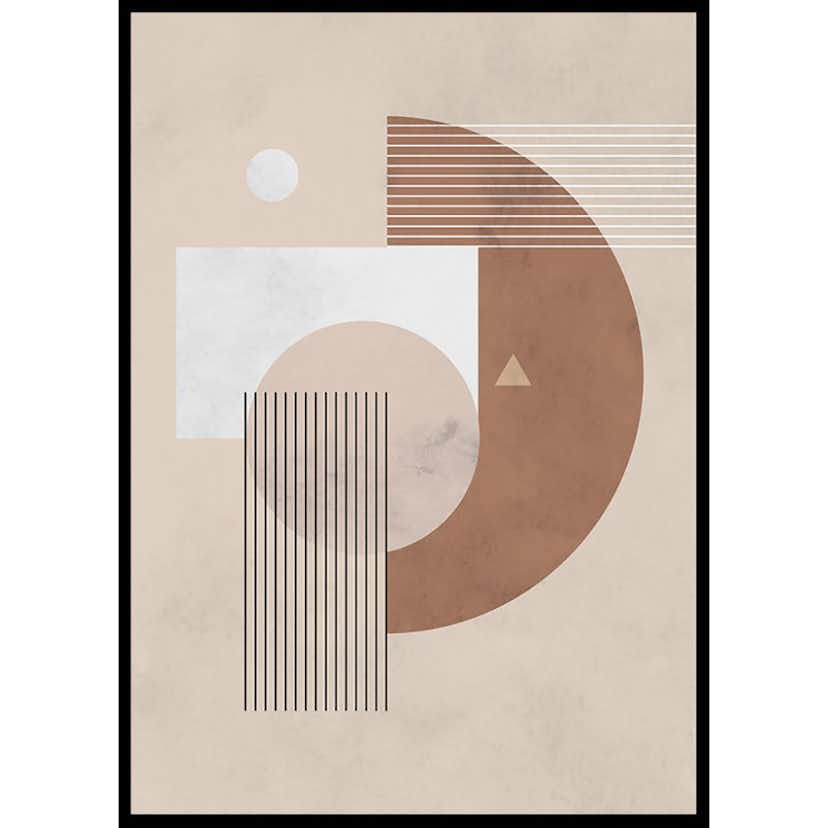 Poster Gallerix Geometric Shapes No1