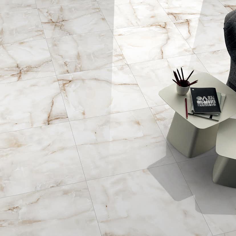 Klinker Netto Ceramika Onyx Sand Polished 60x60 cm