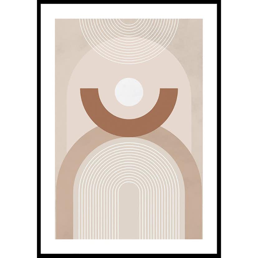 Poster Gallerix Geometric Shapes No3