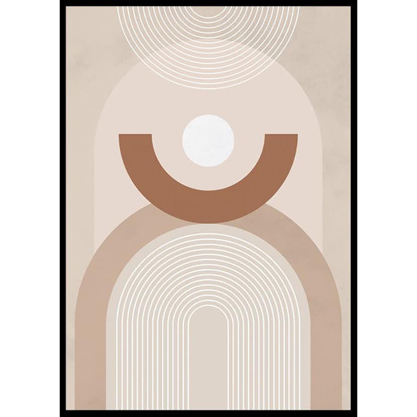 Poster Gallerix Geometric Shapes No3