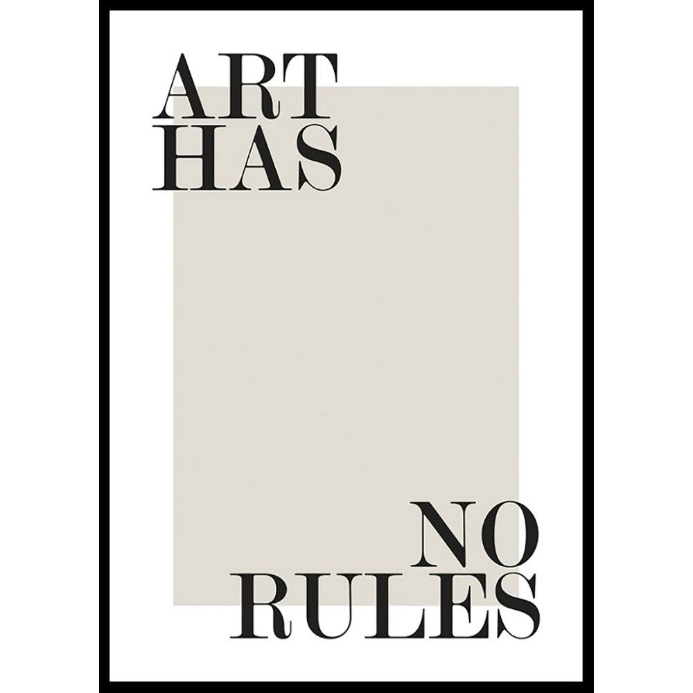 Poster Gallerix Art Has No Rules