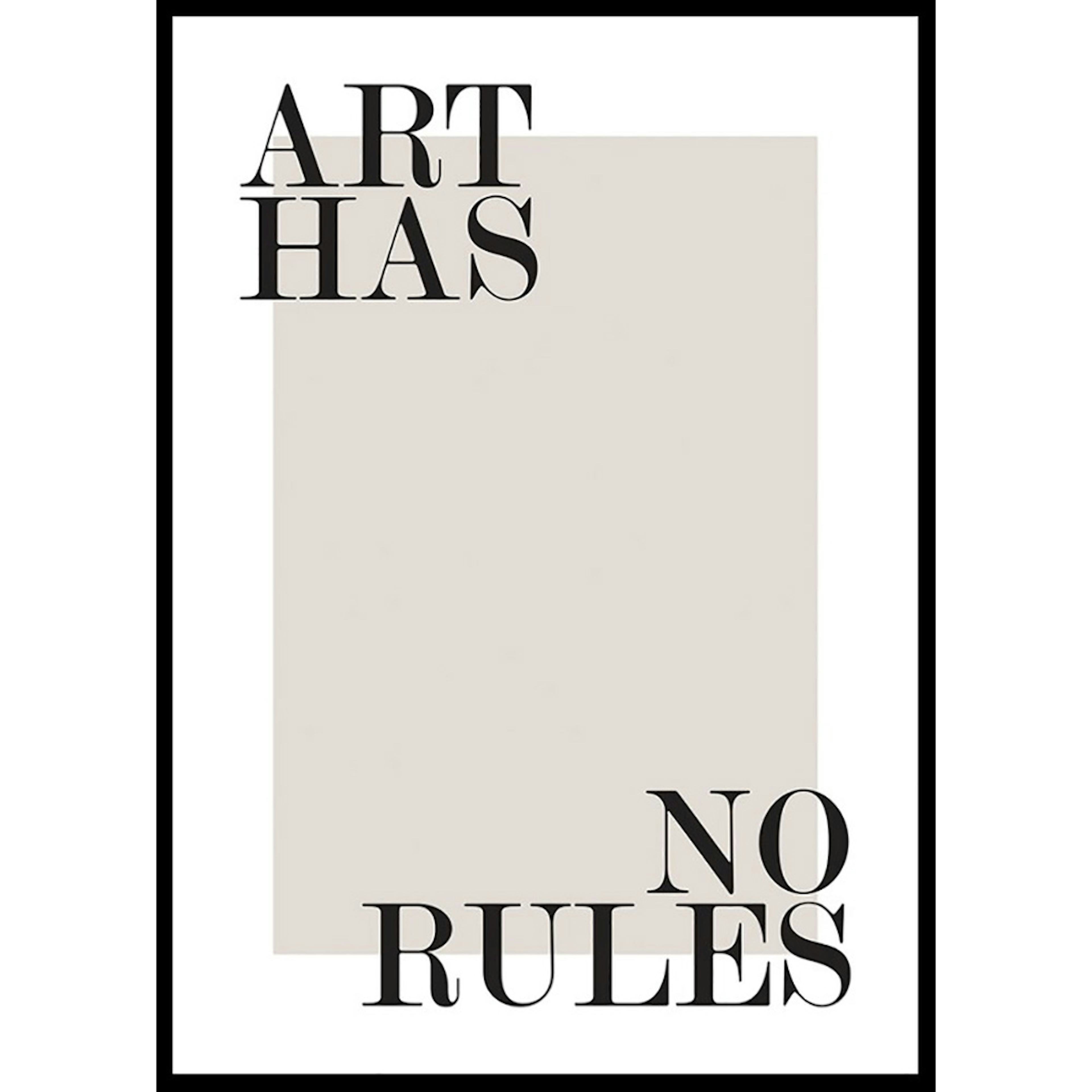Poster Gallerix Art Has No Rules