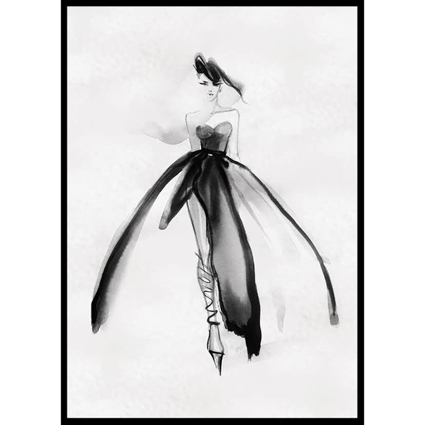 Poster Gallerix Watercolor Dress