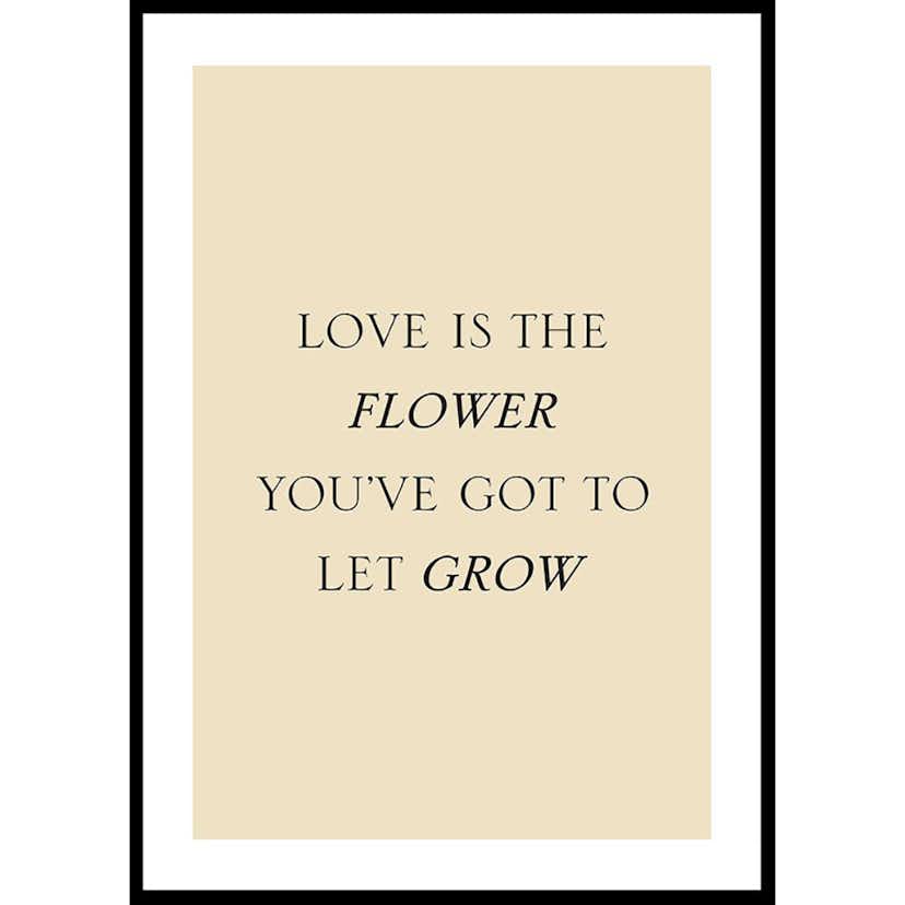 Poster Gallerix Love Is The Flower
