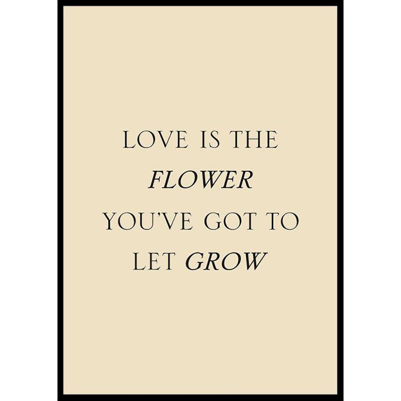 Poster Gallerix Love Is The Flower