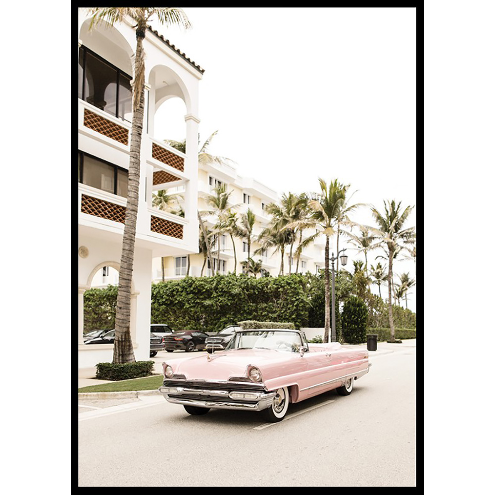 Poster Gallerix Vintage Pink Car