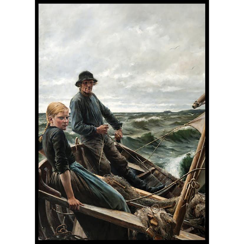 Poster Gallerix At Sea By Albert Edelfelt