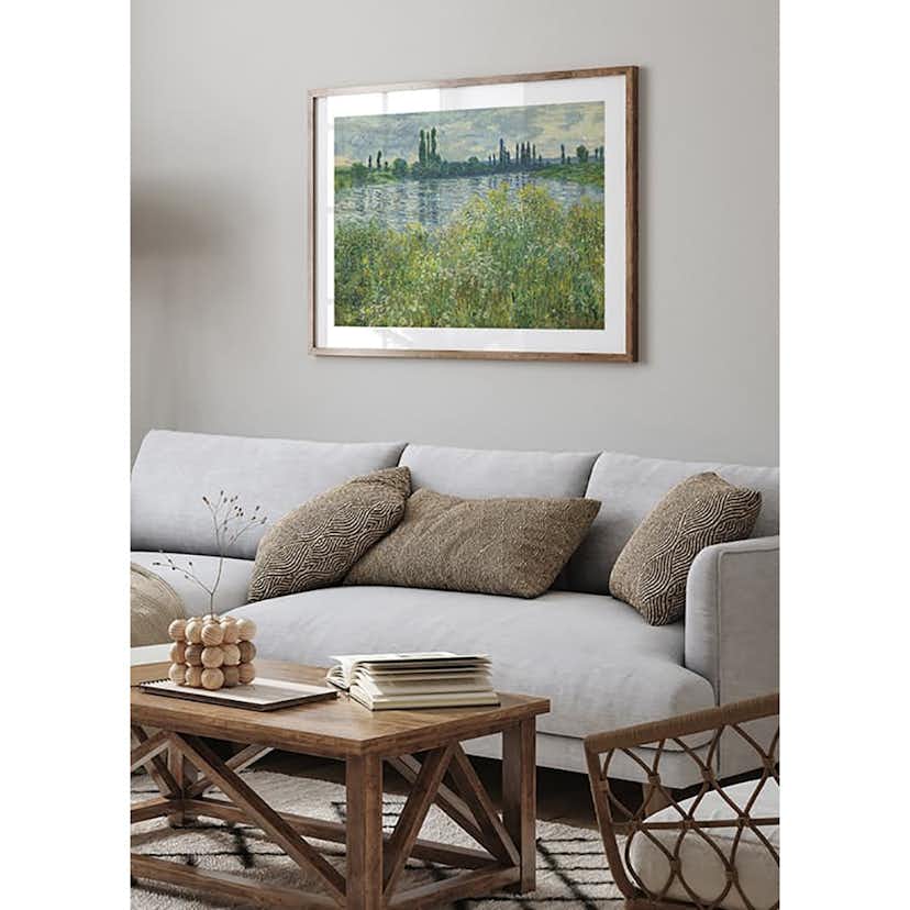 Poster Gallerix Banks of the Seine By Claude Monet