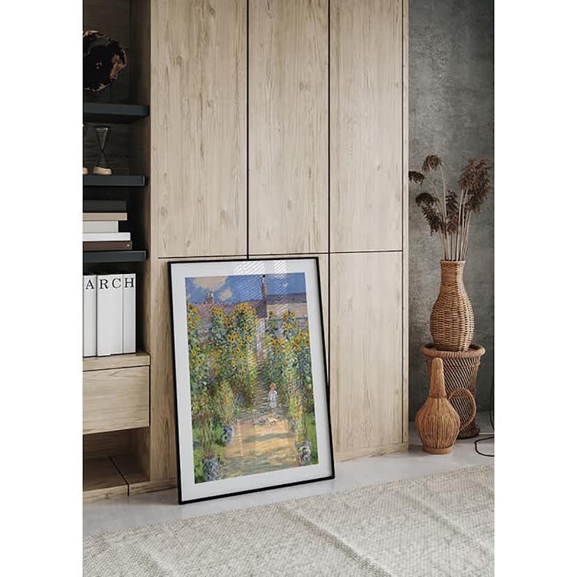 Poster Gallerix The Artist's Garden at Vétheuil By Claude Monet