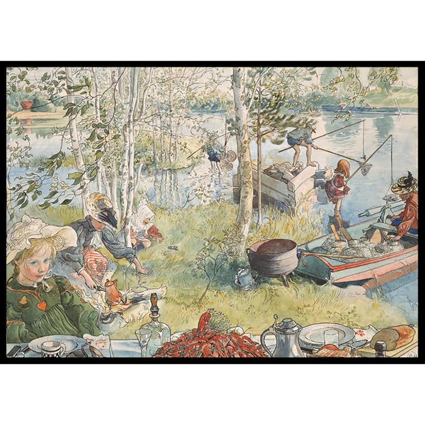 Poster Gallerix Kräftfångst By Carl Larsson