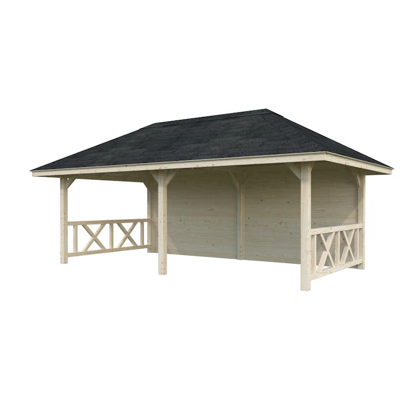 Stuga Palmako Bianca 16,6 m2 Set 2