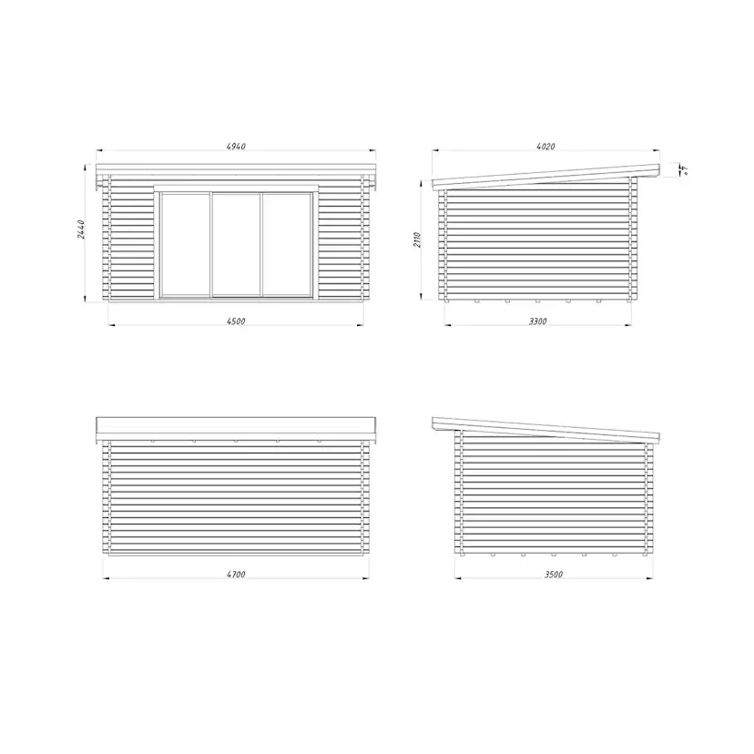 Stuga Palmako Lea 14,9 m2 (inv. 14,2 m2)