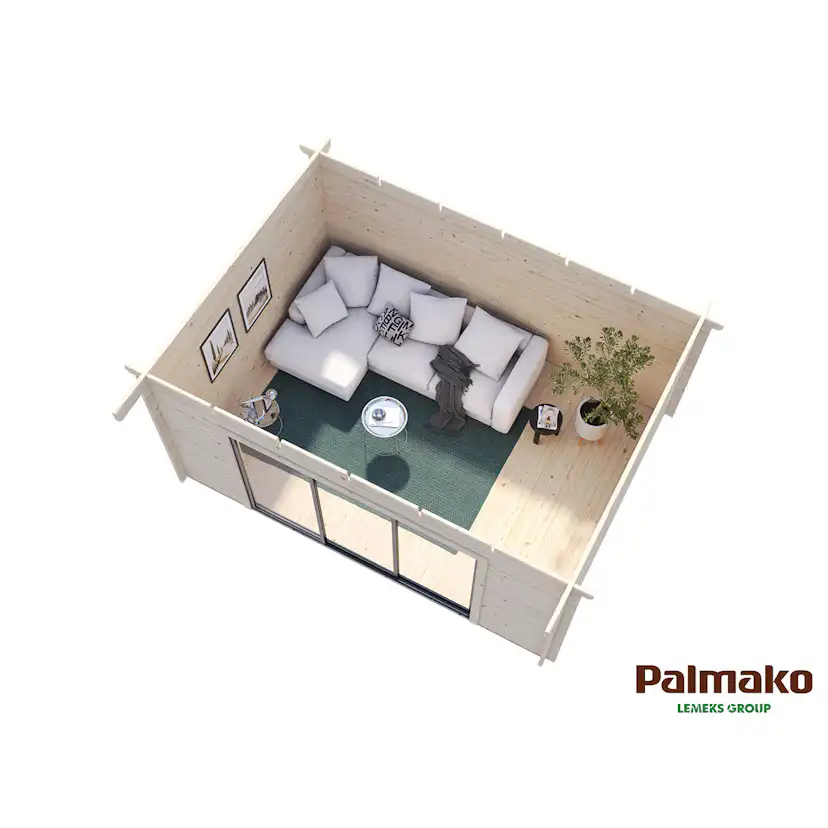 Stuga Palmako Lea 14,9 m2 (inv. 14,2 m2)