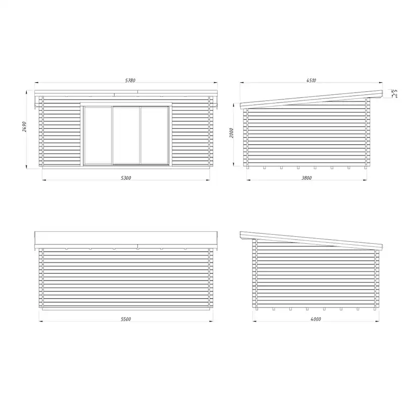 Stuga Palmako Lea 20,1 m2 (inv. 19,4 m2)