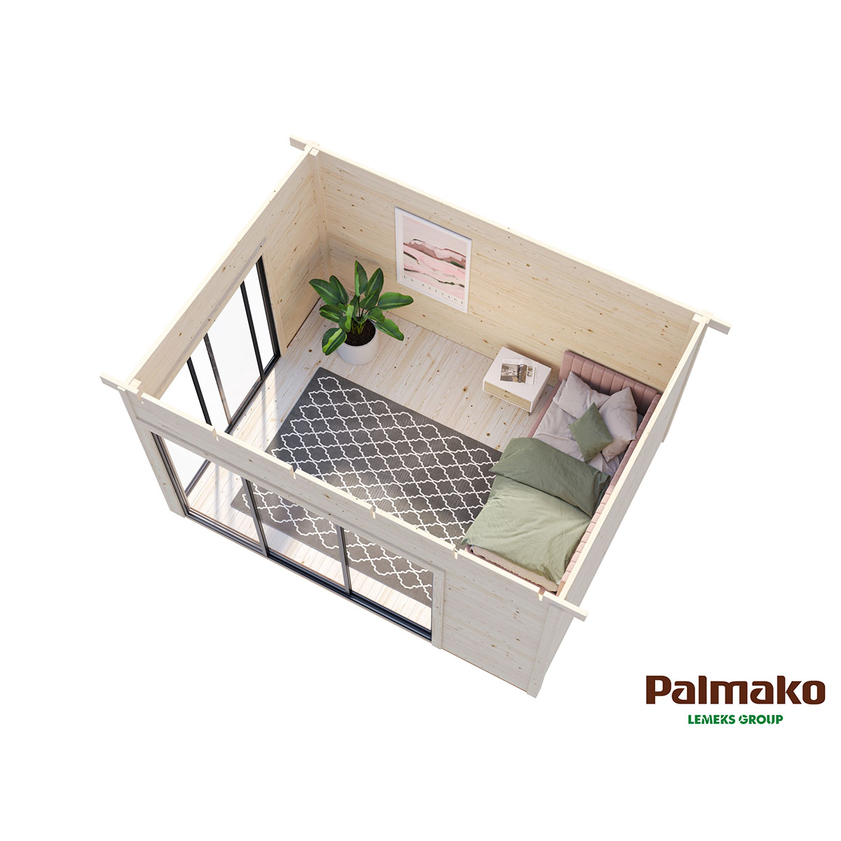 Stuga Palmako Andrea 11,7 m2 (inv. 11,2 m2)