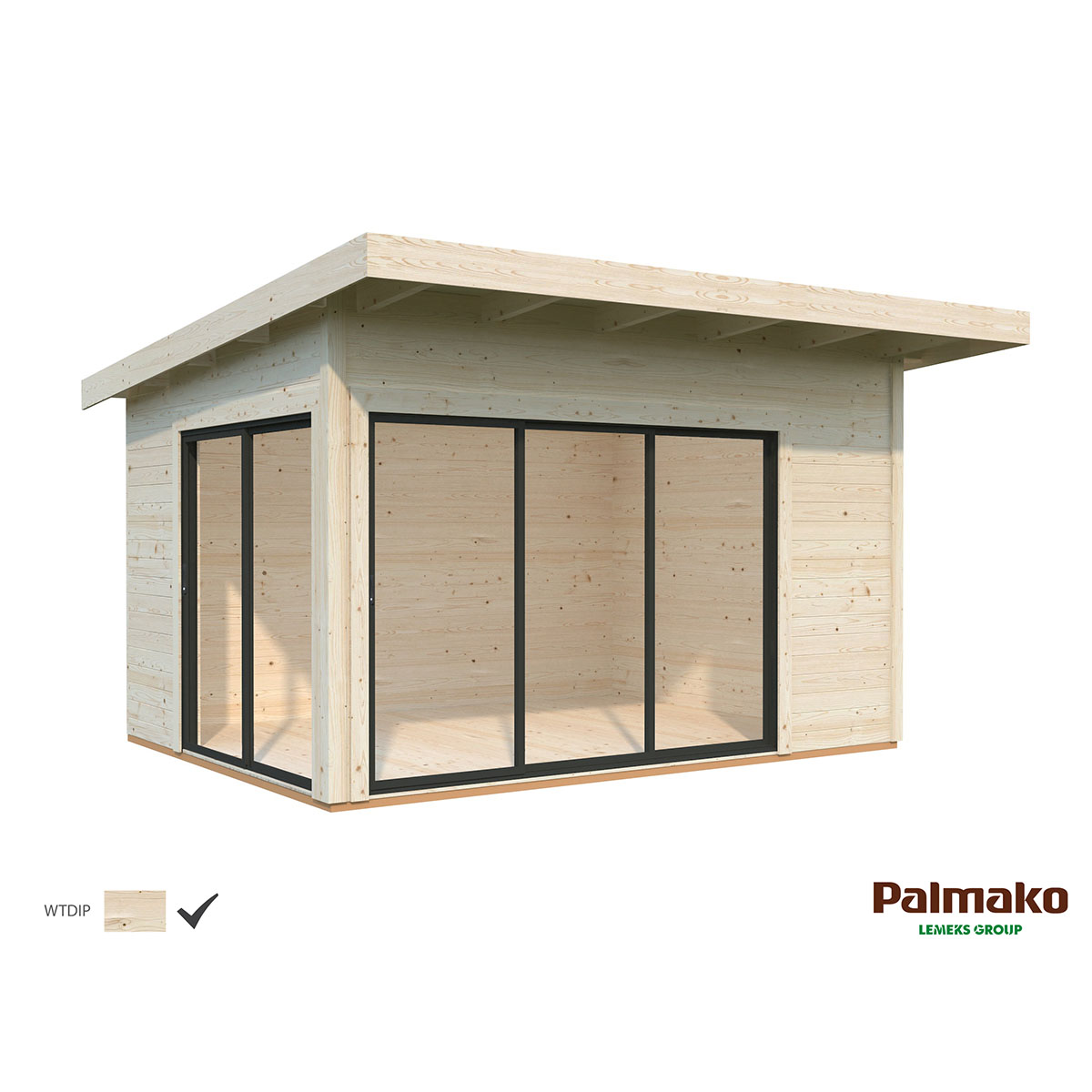 Stuga Palmako Andrea 11,7 m2 (inv. 11,2 m2)