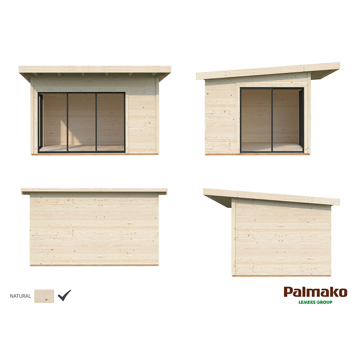 Stuga Palmako Andrea 11,7 m2 (inv. 11,2 m2)