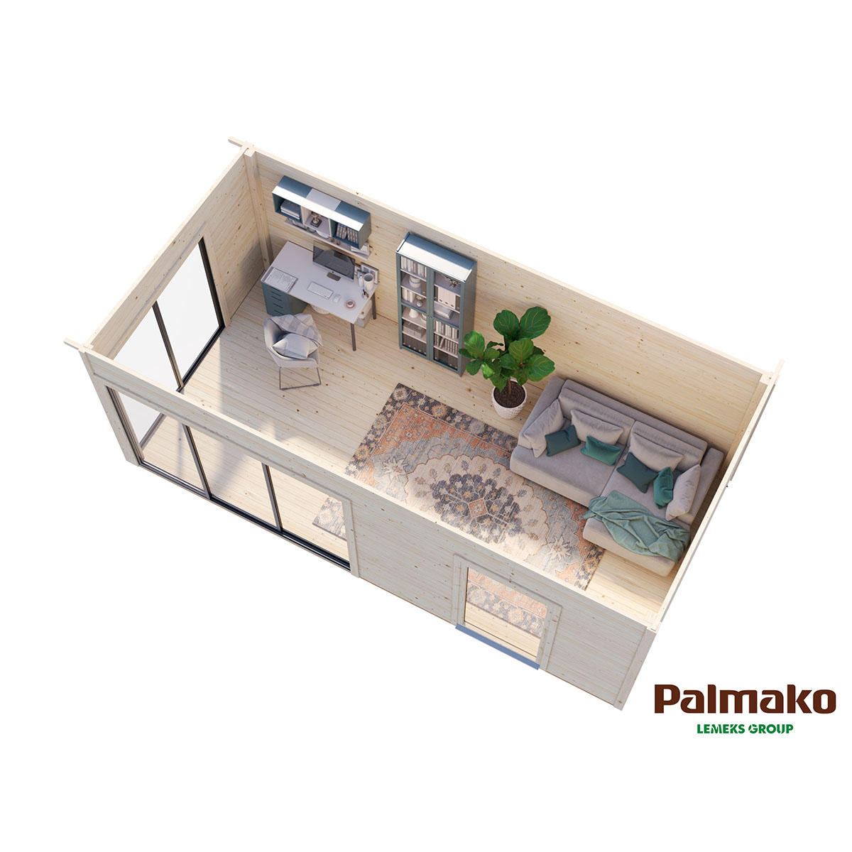 Stuga Palmako Andrea 17,9 m2 (inv. 17,1 m2)