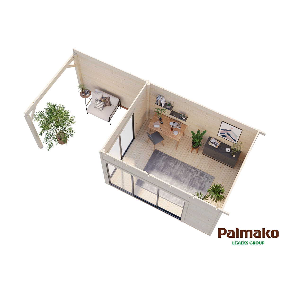 Stuga Palmako Andrea 20,0 m2 (inv. 11,2 m2)