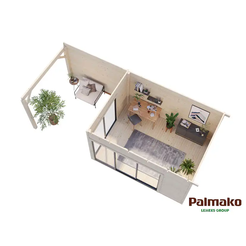 Stuga Palmako Andrea 20,0 m2 (inv. 11,2 m2)