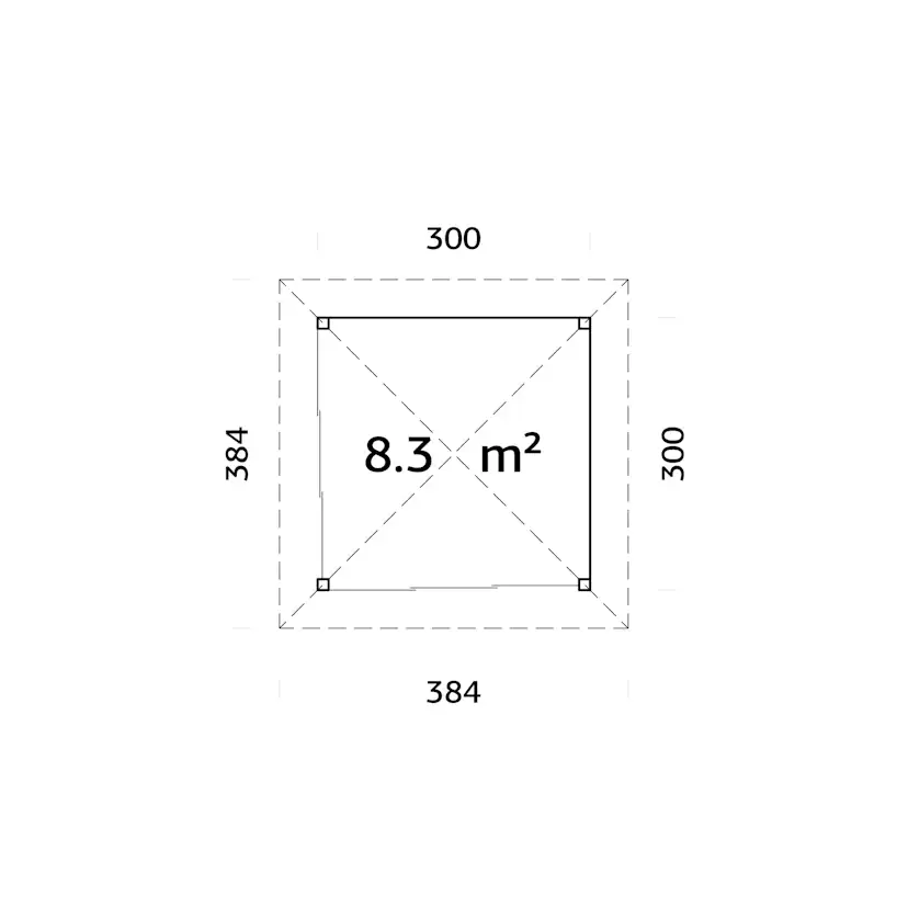 Uterum Palmako Bianca 8,3 m2 Set 201 Slide