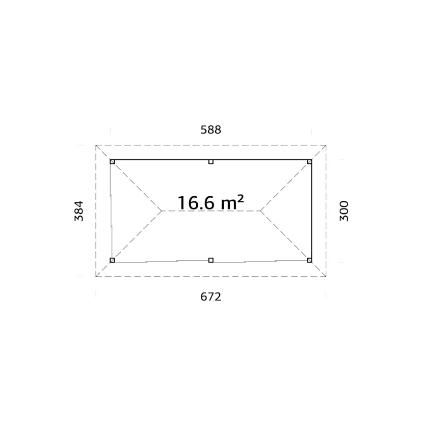 Uterum Palmako Bianca 16,6 m2 Set 202 Slide