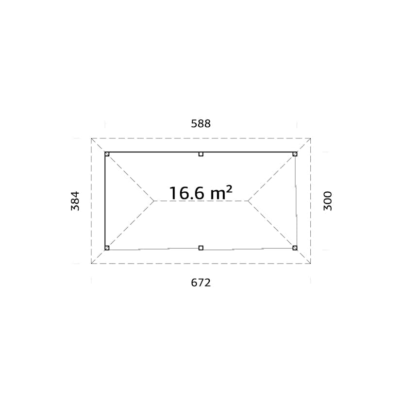 Uterum Palmako Bianca 16,6 m2 Set 202 Slide
