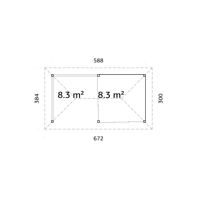 Uterum Palmako Bianca 16,6 m2 Set 203 Slide