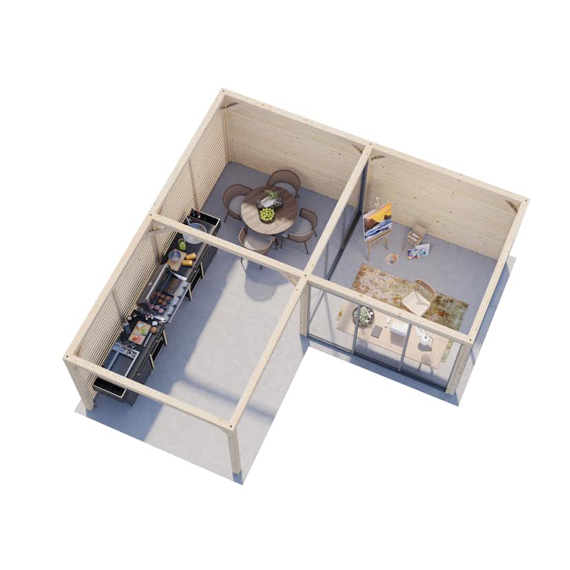 Uterum Palmako Bianca 24,9 m2 Set 211 Slide