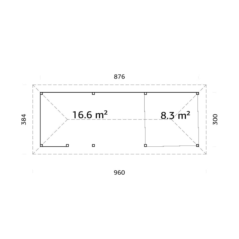 Uterum Palmako Bianca 24,9 m2 Set 216 Slide