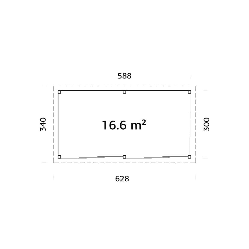 Uterum Palmako Lenna 16,6 m2 Set 702 Slide Plus