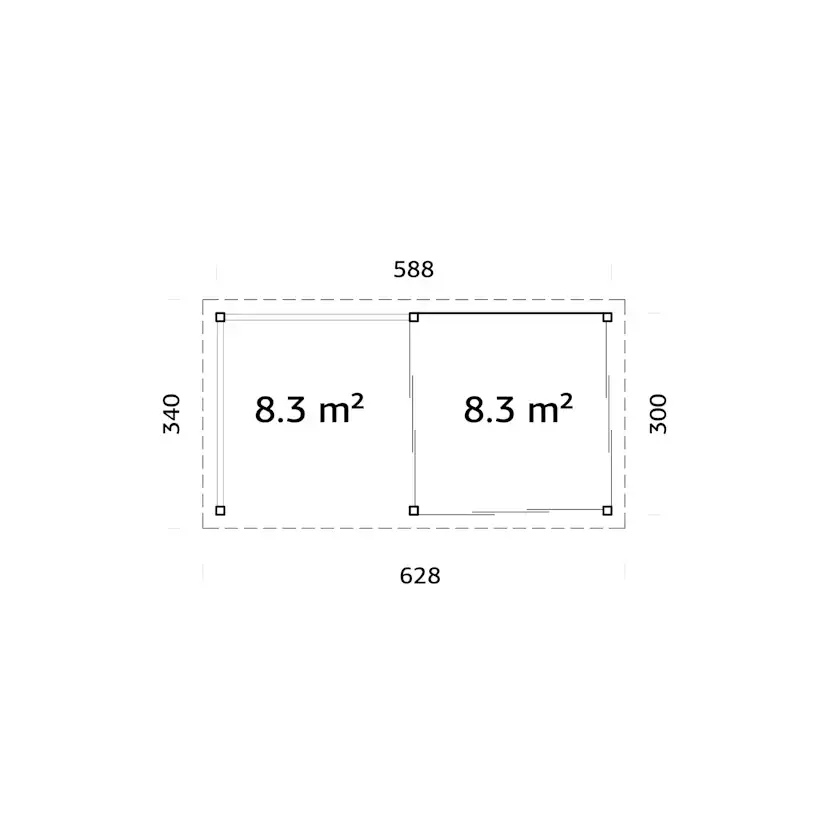 Uterum Palmako Lenna 16,6 m2 Set 704 Slide Plus