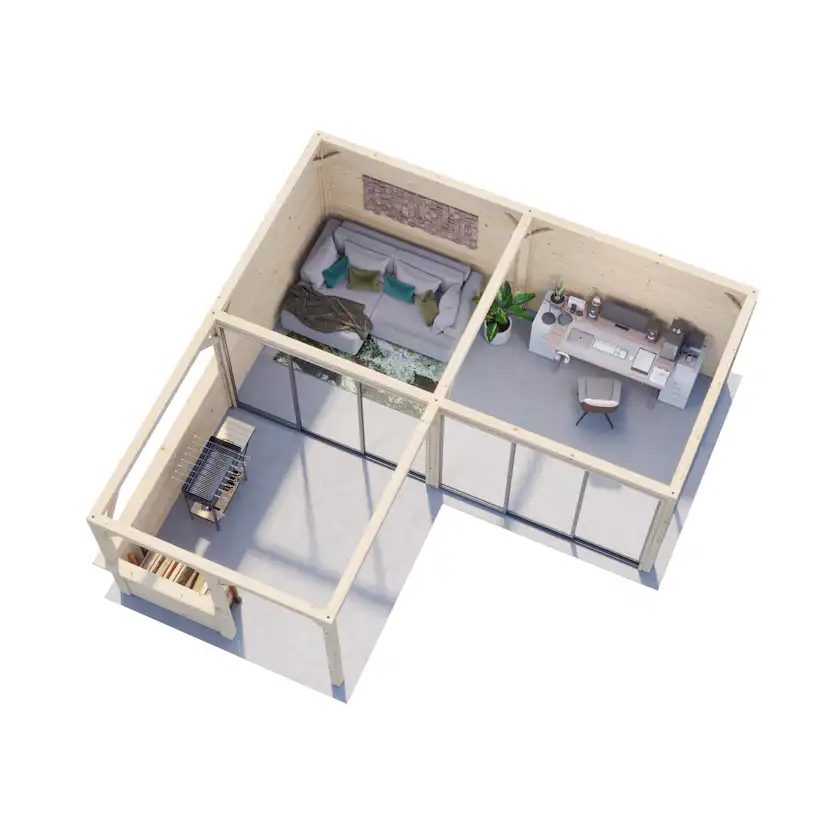 Uterum Palmako Lenna 24,9 m2 Set 723 Slide Plus