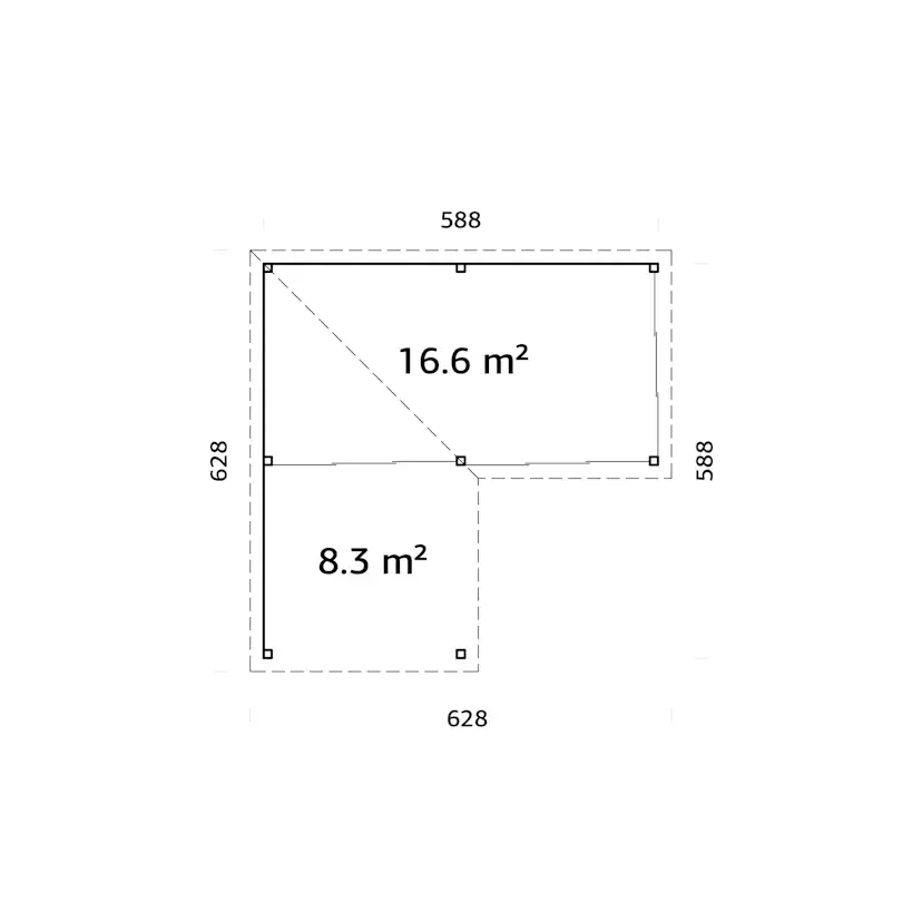 Uterum Palmako Lenna 24,9 m2 Set 714 Slide Plus