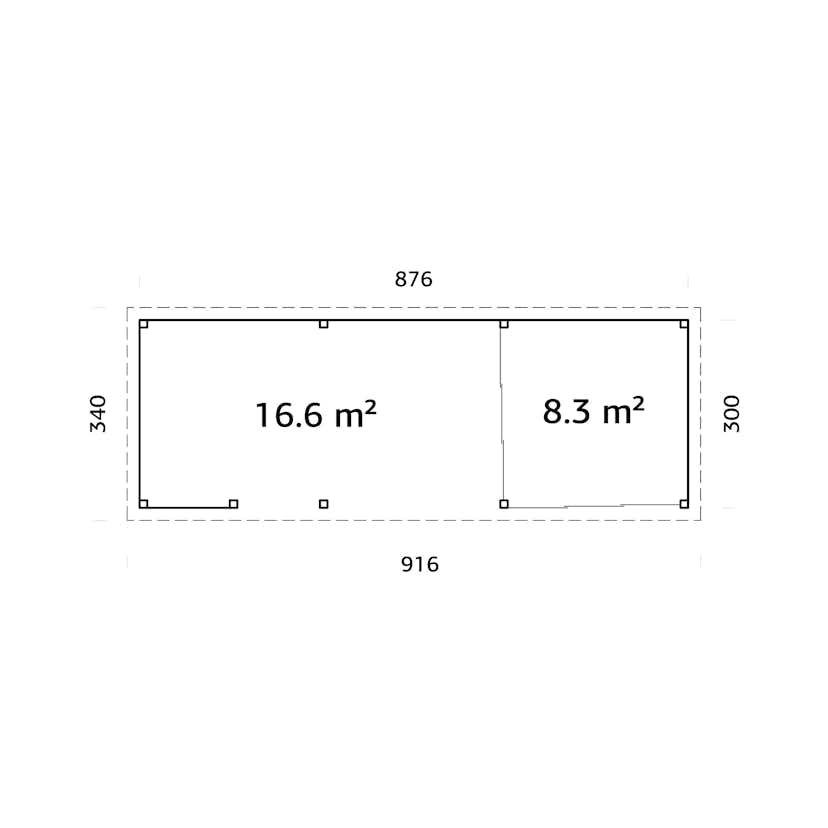 Uterum Palmako Lenna 24,9 m2 Set 715 Slide Plus