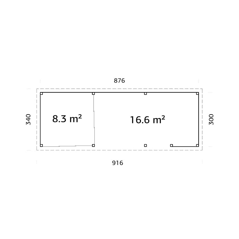 Uterum Palmako Lenna 24,9 m2 Set 715 Slide Plus
