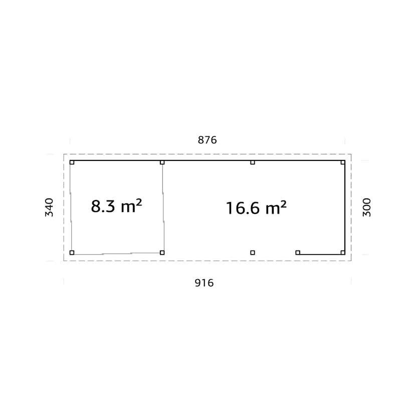 Uterum Palmako Lenna 24,9 m2 Set 716 Slide Plus
