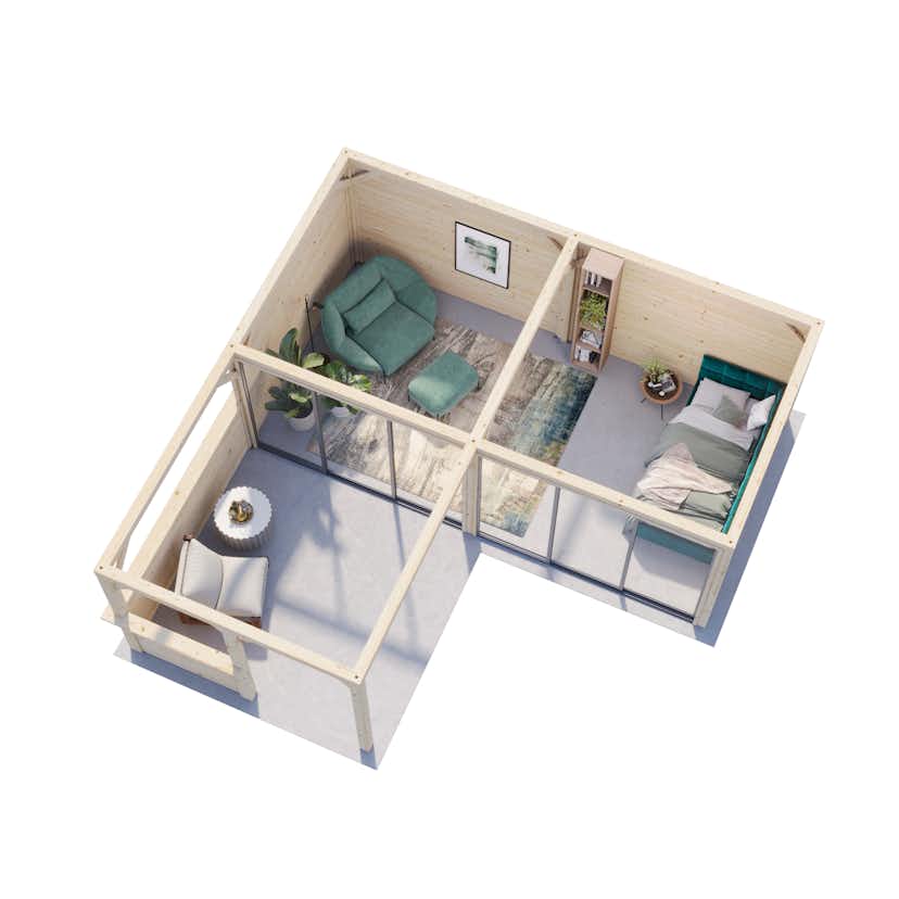 Uterum Palmako Bianca 24,9 m2 Set 522 Slide Plus