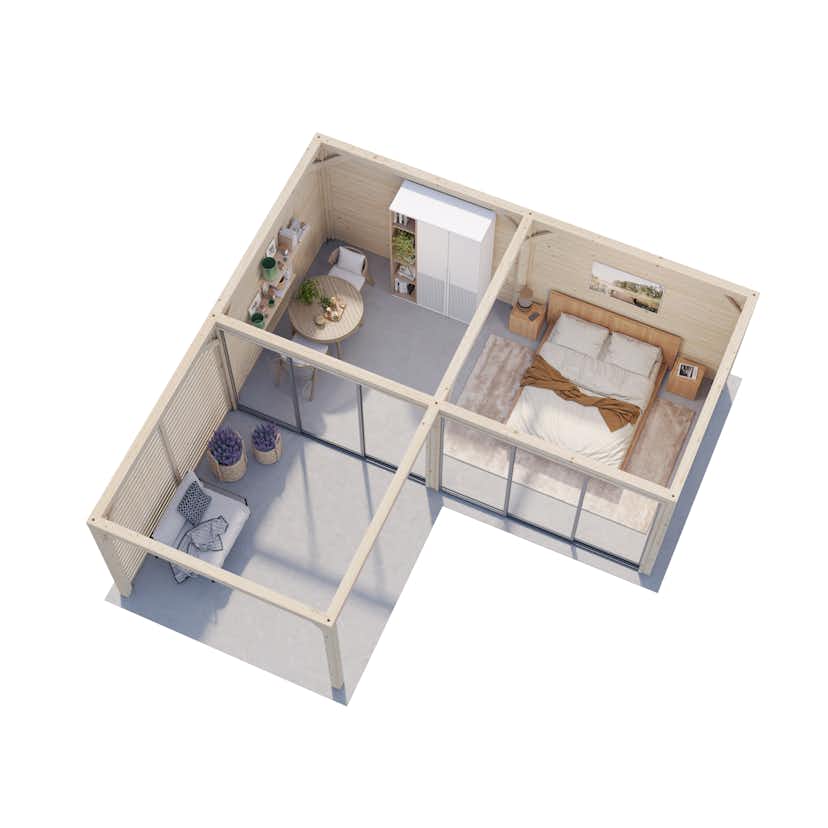 Uterum Palmako Bianca 24,9 m2 Set 513 Slide Plus