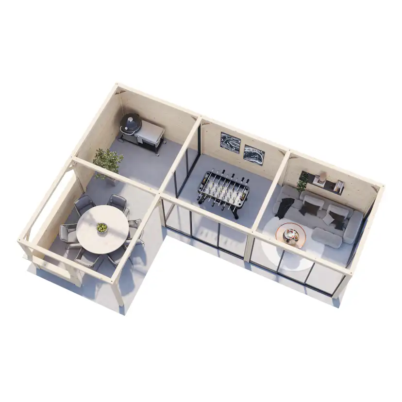 Uterum Palmako Bianca 33,2 m2 Set 521 Slide Plus